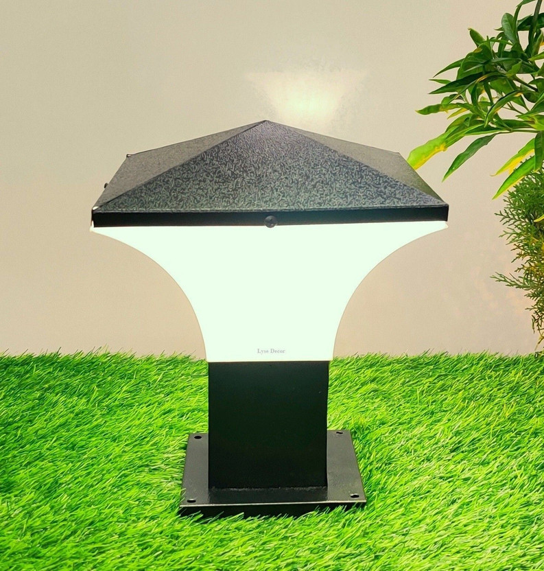 Brightlyt GL01_sqr Gate Light Outdoor Lamp(Black, White)