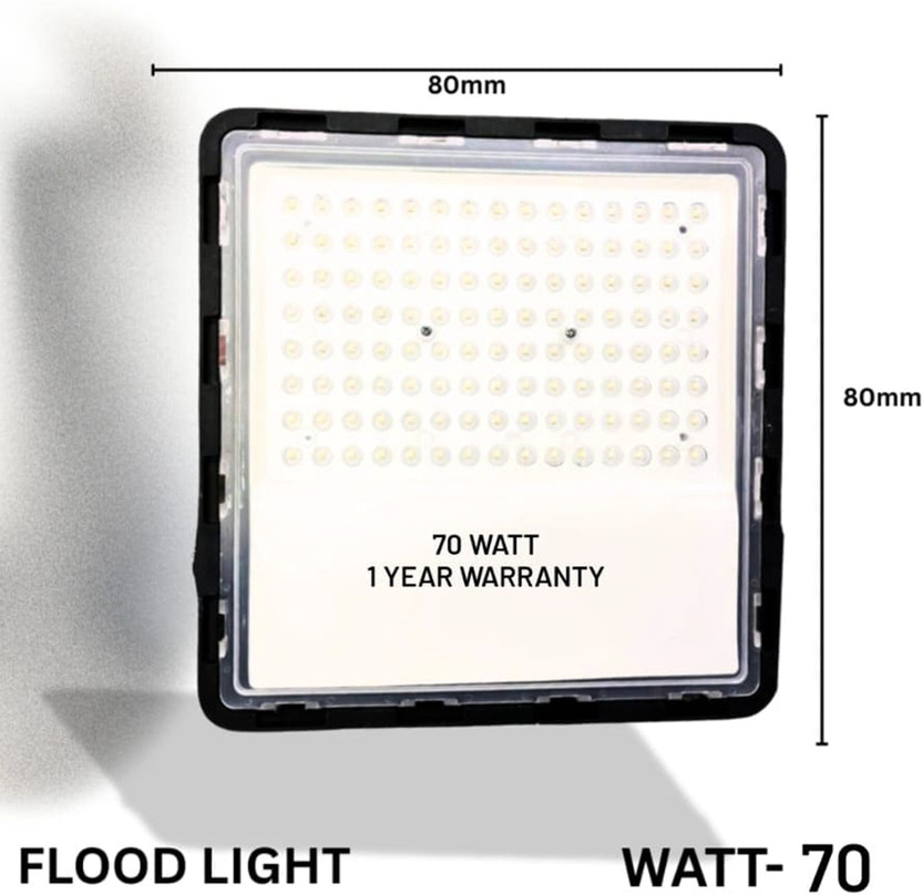 MG GOLD 70W LED Flood Light Outdoor Waterproof Security Light for Home Flood Light Outdoor Lamp(White)