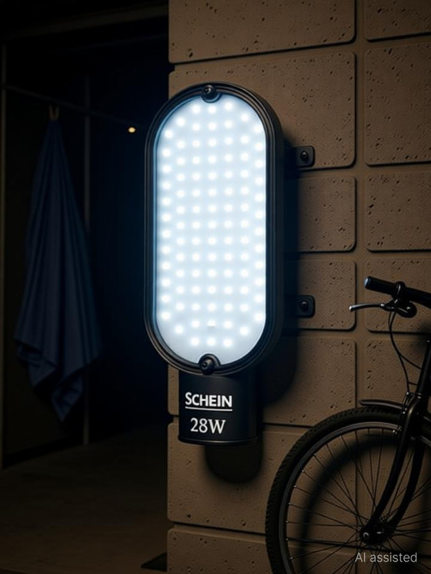 SCHEIN 28W LED Street Light for Outdoor Use – Waterproof, Dust-Resistant, High-Brightness 6500K Light, Polycarbonate Body, Energy-Saving, Long-Life LED for Homes, Gardens, Roads & Farms | Pack of 1 Street Light Outdoor Lamp(White)