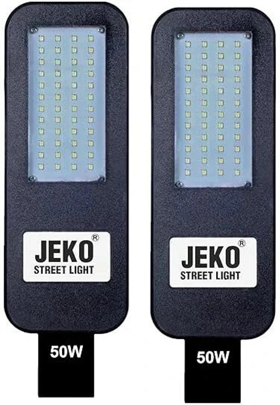 Jeko jk_50W BIS Approved Corded LED Street Light - Waterproof Outdoor Lamp Street Light Outdoor Lamp(Black)