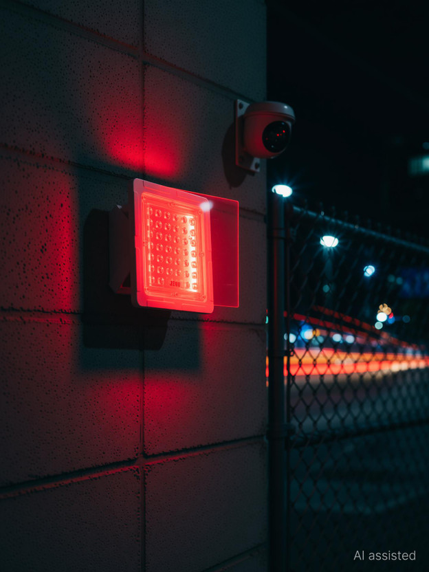 Jeko 35W LED Flood Light | Waterproof IP66 Outdoor Lamp | Ultra-Bright Energy-Saving Security Light for Garden, Wall, and Driveway Street Light Outdoor Lamp(Red)