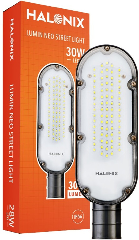 HALONIX 30W Lumin Waterproof Street light White Street Light Outdoor Lamp(White)