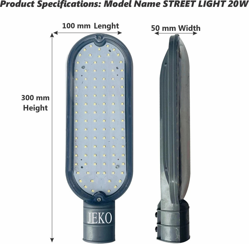 Jeko Led 20 Watt-Flood Light Waterproof- Gate Street Light Outdoor Lamp(White)
