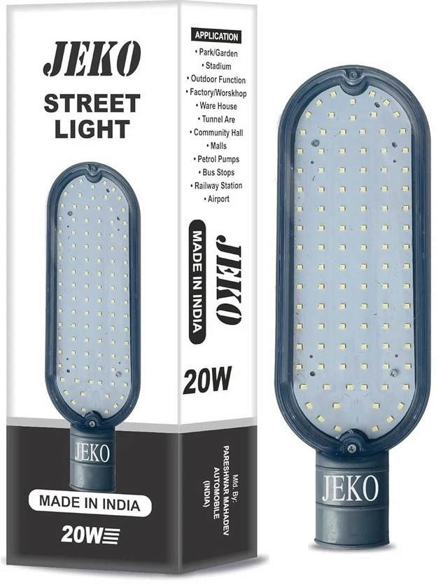 Jeko 20 Watt Led Street Light-Street Light Led-Flood Light-Outdoor Lights Waterproof-LED Light- Street Light Outdoor Lamp(White)