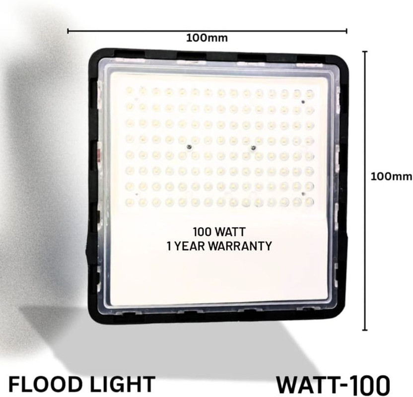 GoKart 100W LED Flood Light | Outdoor Waterproof Security Light | High Brightness LED Light for Home, Garden & Parking Flood Light Outdoor Lamp(White)