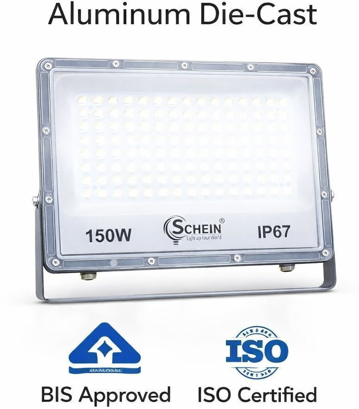 SCHEIN 150 WATT FLOOD LIGHT CURVV STREET LIGHT Flood Light Outdoor Lamp(Grey)
