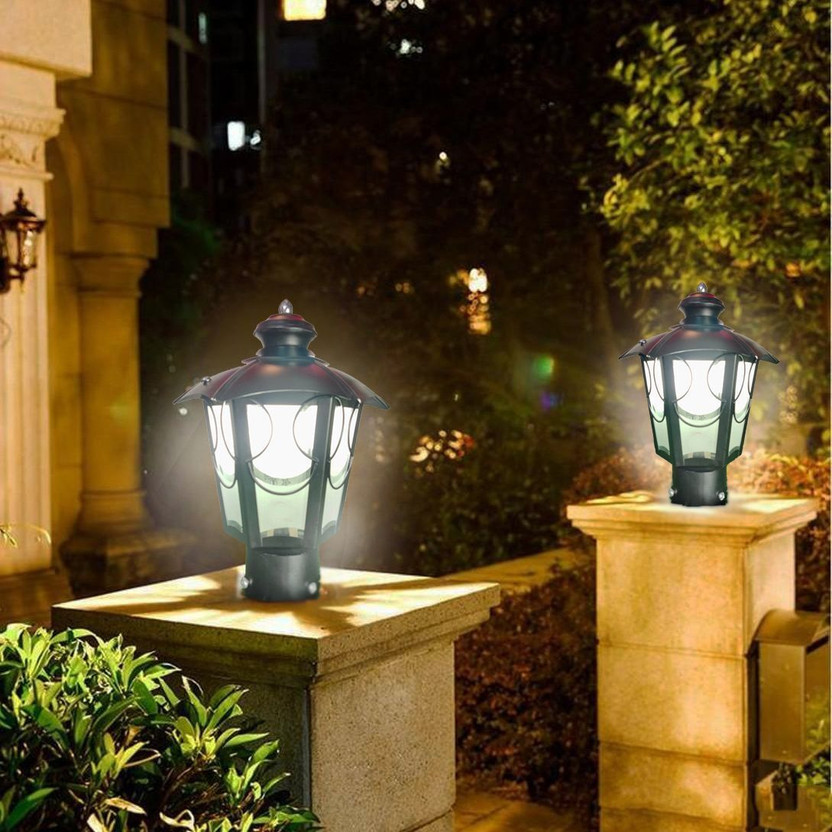 Brightlyt GL12_2PC Gate Light Outdoor Lamp(Black)