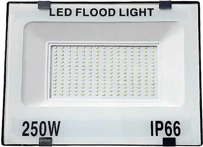 spark world Ultra Thin Slim LED Flood Light Indoor Outdoor Garden Multipurpose Use Aluminum Body IP66 Waterproof Flood Outdoor Light (200 Watt Pack Of 1) Flood Light Outdoor Lamp(Black)