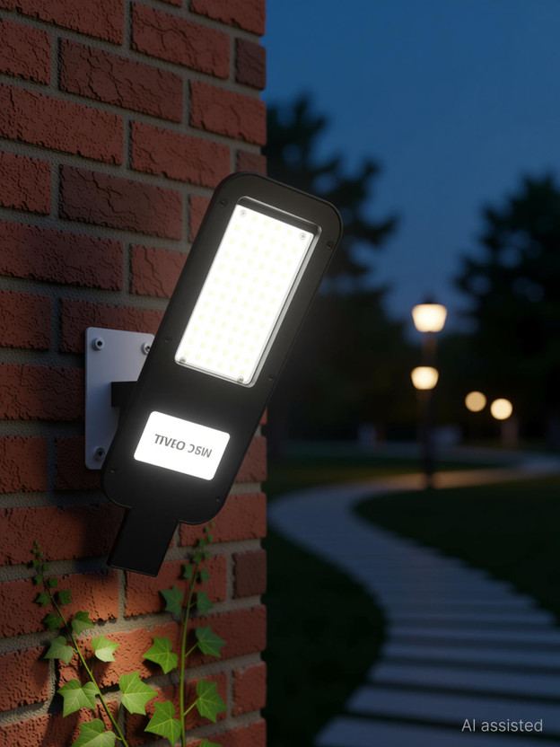 Trova 72W LED Street Light | High Brightness Outdoor Waterproof IP65 Energy Saving Street Lamp for Roads, Parking Lots, Gardens & Industrial Use Street Light Outdoor Lamp(Black)