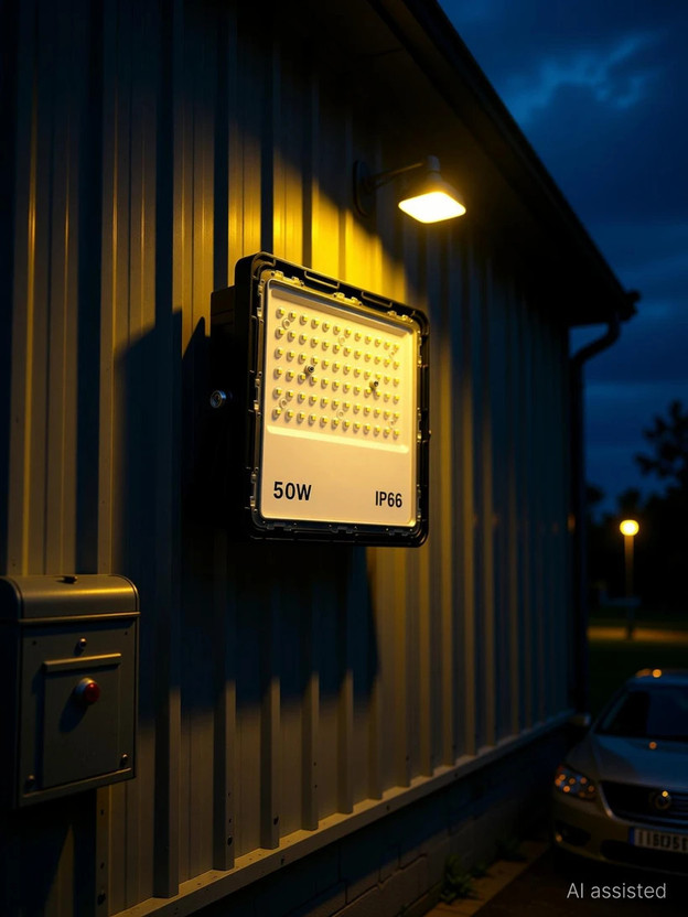 OPM OPM TRADING 50 Watt LED Flood Light with Lens, IP66 Waterproof Outdoor Security Light Flood Light Outdoor Lamp(White) - Flipkart Deal