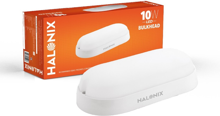 HALONIX Ovate Waterproof Outdoor light bulkhead Post Light Outdoor Lamp(White)