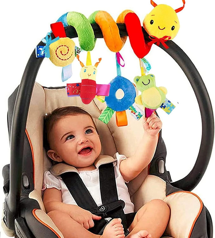 KolorFish Baby Crib Hanging Rattles Toys - Crib Bed Around Rattle Bell Cartoon Insect Rattle(Multicolor)