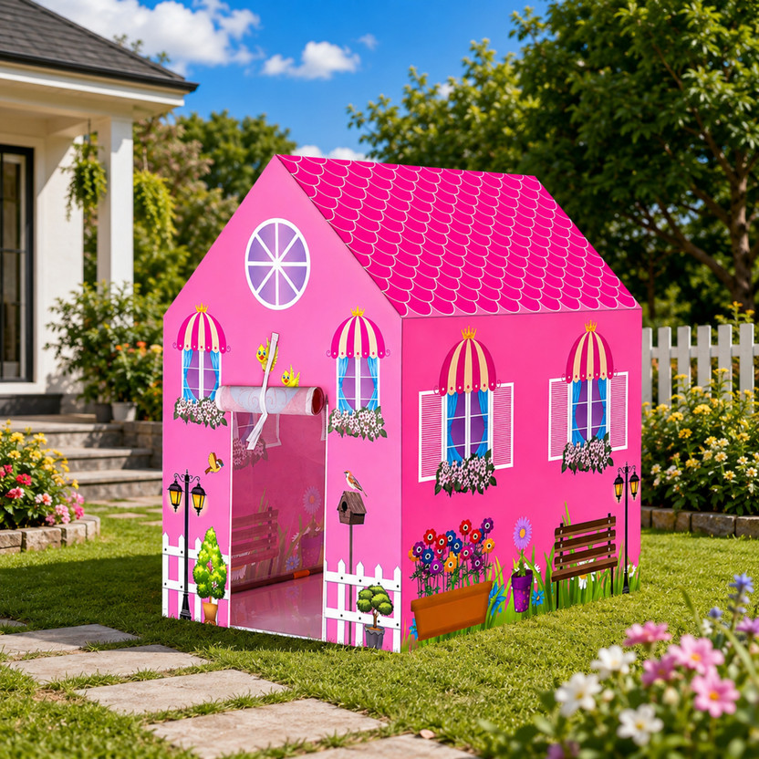 EVACOS Play House for Kids | Doll House | EV1Y4 | For Home Play(Multicolor)