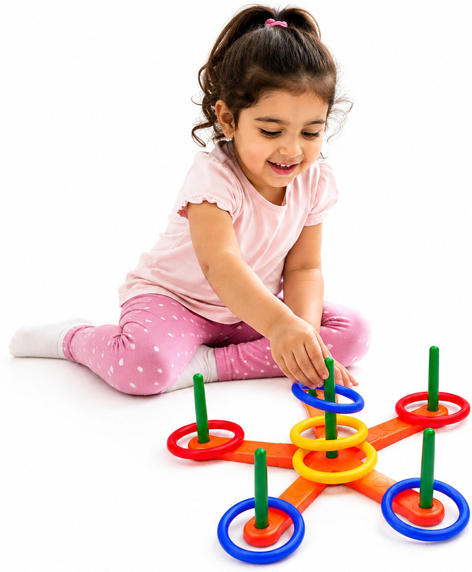 BEBRIGHT BEBRIGHT Kids Ring Toss Game Colorful Target Toy(Multicolor) - Flipkart Deal