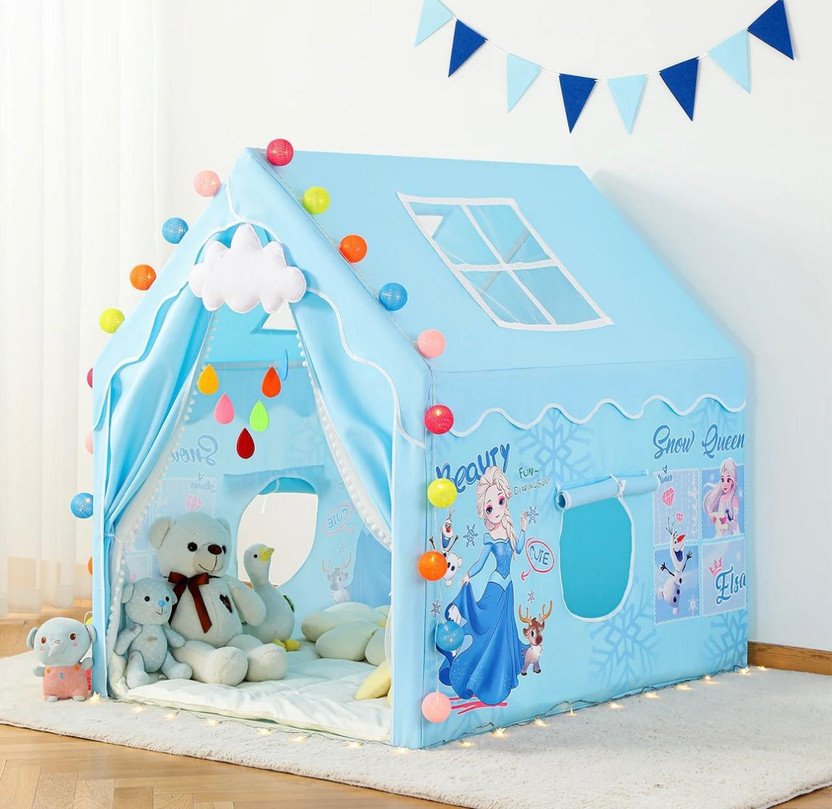 Kidzeno Kidzeno Tent House for Kids Snow Princess Play Tent House toys for boys and girls(Big)(Blue) - Flipkart Deal