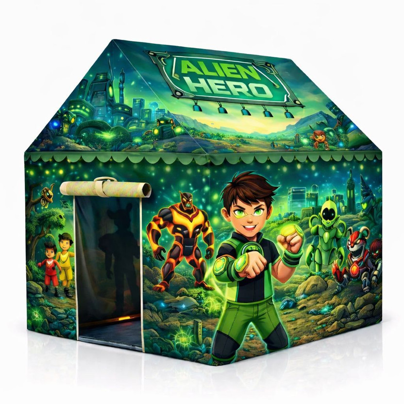 cantus Tent House for 10 Years Kids Toys for Boys and Girls(Alien Hero Theme)(Multicolor)