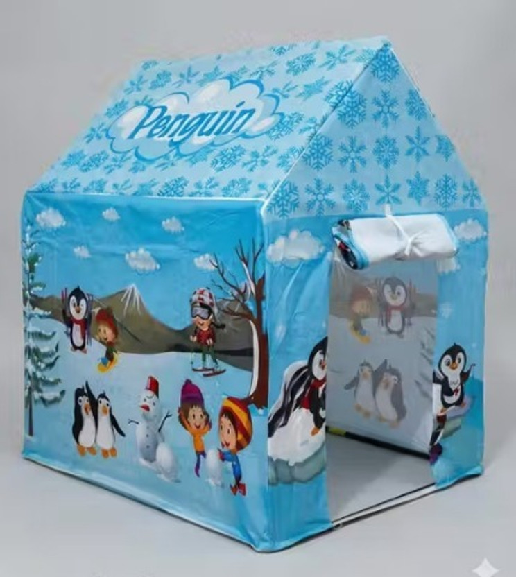 RaReb RaReb Penguin Snow World Kids Play Tent House(Multicolor, Blue) - Flipkart Deal
