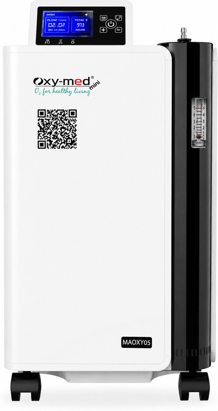 oxy-med Mini with 95%(+/-3%) Oxygen Purity with Inbuilt Nebulizer And Display Oxygen Concentrator(5 Litres Per Minute)