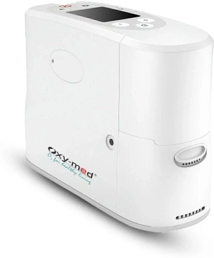 oxy-med P2 Portable Oxygen Concentrator with Single Battery & 3-Year Warranty Oxygen Concentrator(5 Litres Per Minute)