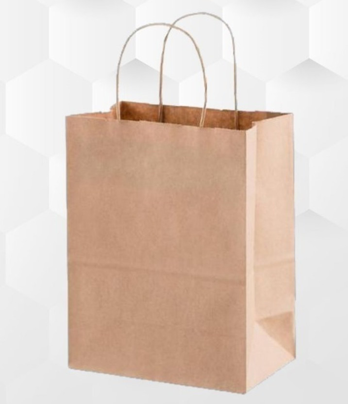 ANUPAM Brown Paper Bags with Twisted Handles Suits In Gifting, Shopping & Packing Security Bag(18 x 22 Pack of 50)