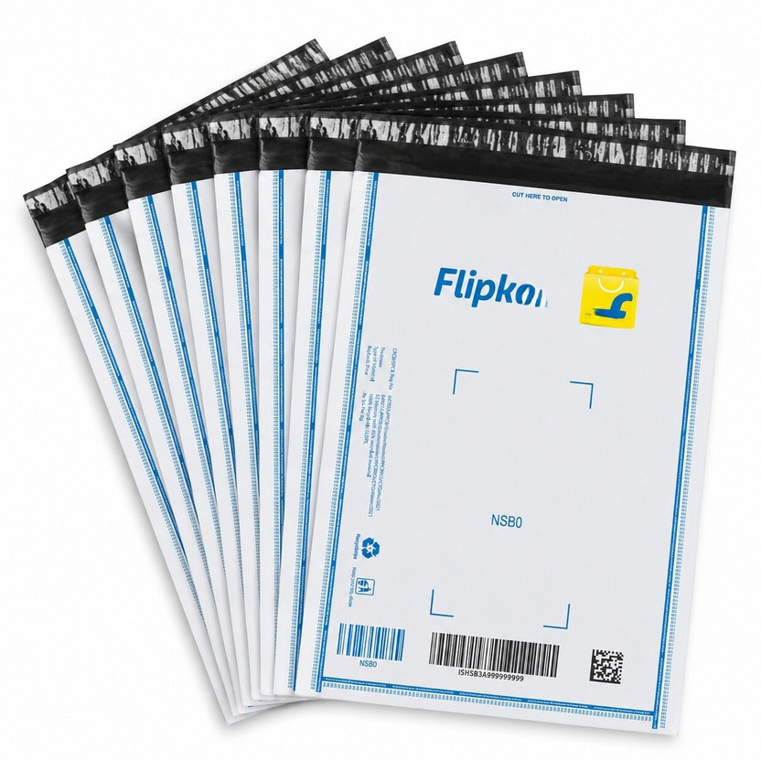flipkart poly Security bag Courier Bag | Self Adhesive Poly Mailer | Pack of 100 Security Bag(6 x 8 Pack of 100)