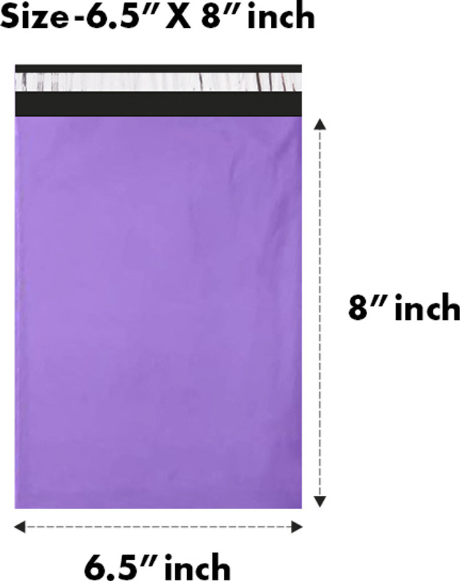 New Everest 6.5x8 inches Without POD Purple Courier Bags |Pack Of 500 PCS |55 Micron. Security Bag(6 x 8 Pack of 500)