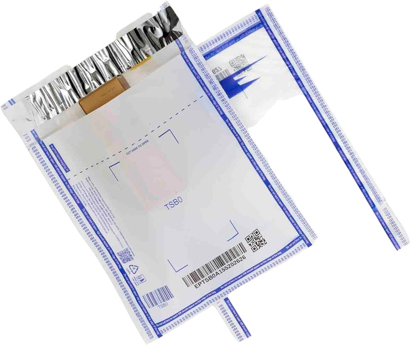 ShipMat SPM01 Transparent (One Side) Barcoded Non-POD Packaging Pouch Security Bag(8 x 12 Pack of 25)