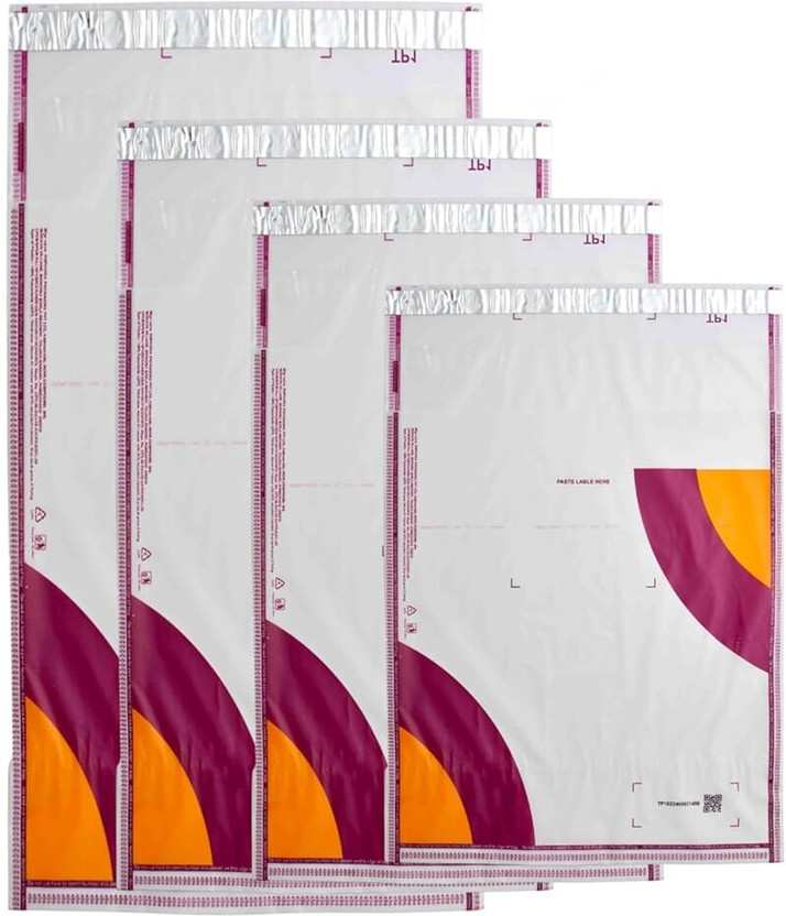 bhawani Transparent Meesho Packaging Barcoded Bags with QR code without POD Security Bag Security Bag(8 x 10 Pack of 100)