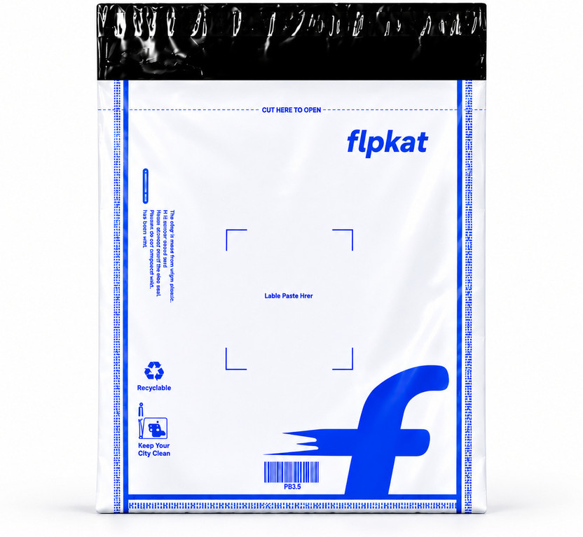 JeemDaal Flip-kart Courier bag 6X7 NSB0 with QR Barcode Pack of 50 for Packing Security Bag(6 x 8 Pack of 50)