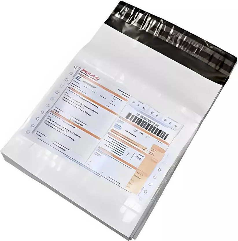 Grow Packing Solution 6x8 inch Courier Bag/Envelopes/Pouches/Cover with POD (60 Microns) Security Bag(6 x 8 Pack of 100)