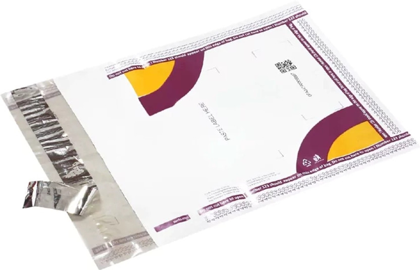 Rajecom 6.5x8 transparent polybag without POD | packaging material near me| Security Bag(6 x 8 Pack of 50)