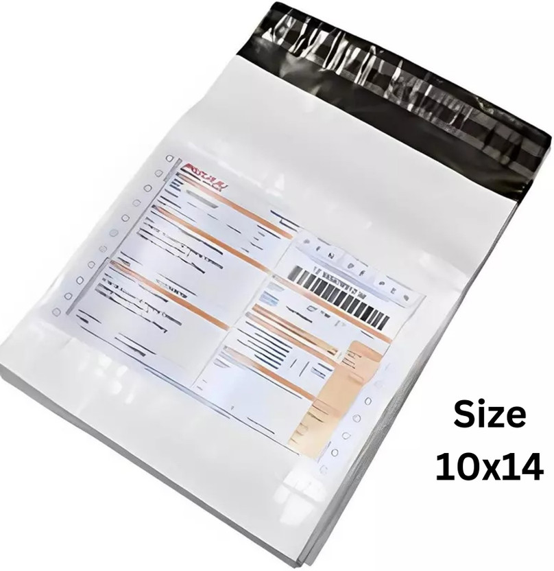Profounnd Gems Courier Bag/Envelopes/Pouches/Cover with POD (56 Microns) Tamper proof/ Security Bag(10 x 14 Pack of 25)