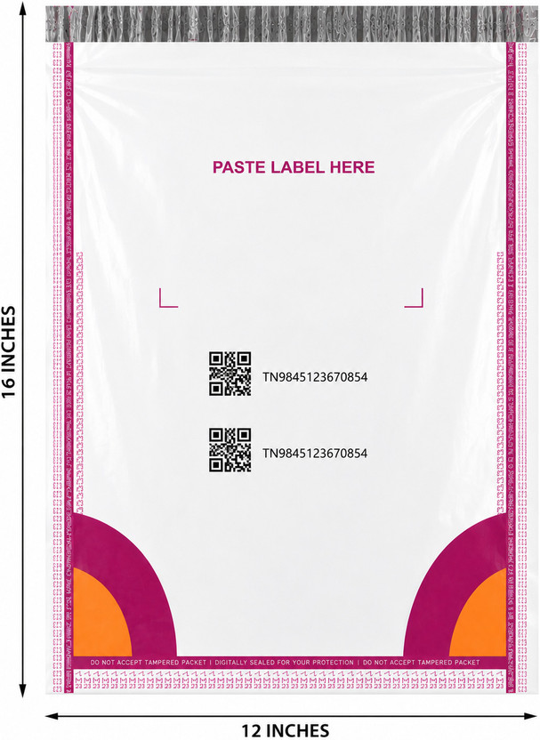 Meesho Meesho 12x16 Serialized Barcode Courier-A Security Bag(12 x 16 Pack of 25) - Flipkart Deal