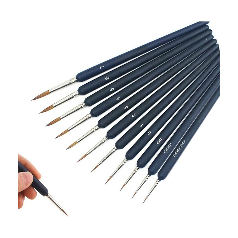 JITAHARAY JITAHARAY 11PCS Miniature Paint Brushes(Black) - Flipkart Deal