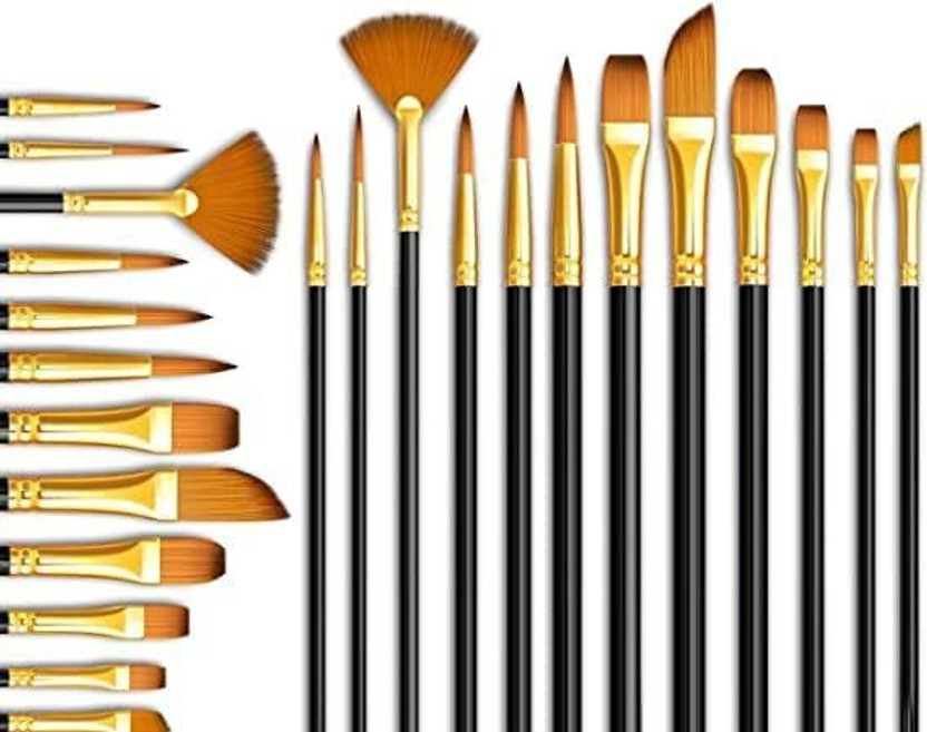 Orld HIGH QUALITY Artists, Painting Brushes Set of 12-.