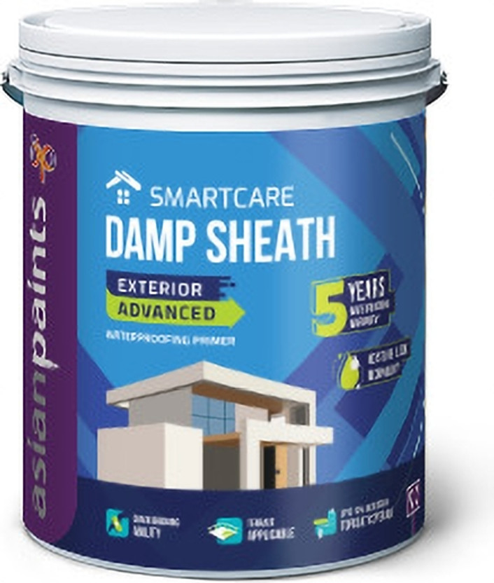 Asian Asian Paints SMARTCARE DAMP SHEATH EXTERIOR WHITE WALL PRIMER WHITE Emulsion Wall Paint(20 L) - Flipkart Deal