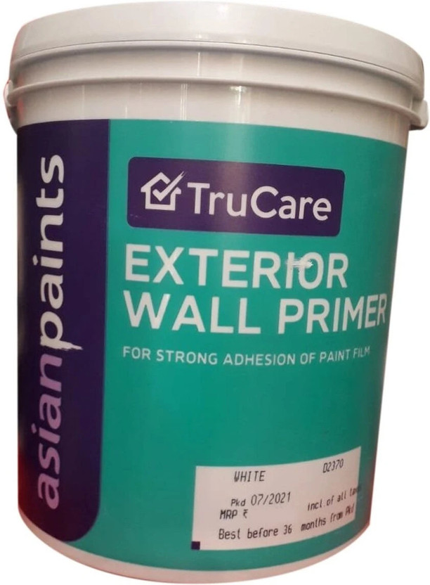Asian Paints TRUCARE EXTERIOR WALL PRIMER WHITE WHITE Emulsion Wall Paint(1 L)