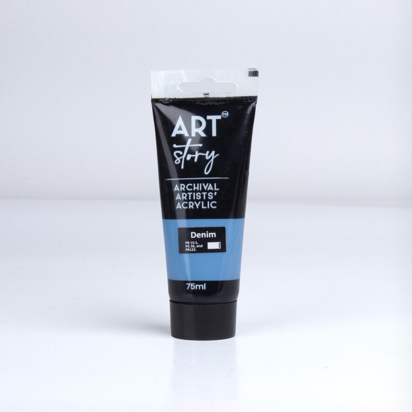 Art Story Artists Acrylic Colour Denim 75ml Tube, Paint for Art Craft(Set of 1, Denim)