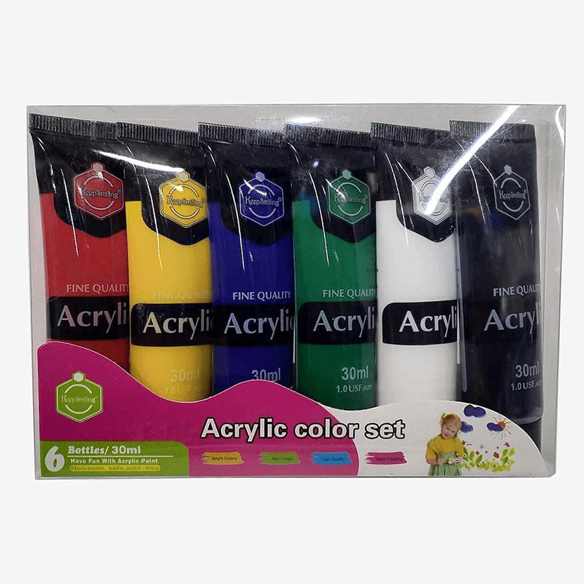 URBAN URBAN BOX Acrylic Paint Set 6 pc (6X30ML)(Set of 6, Multicolor) - Flipkart Deal