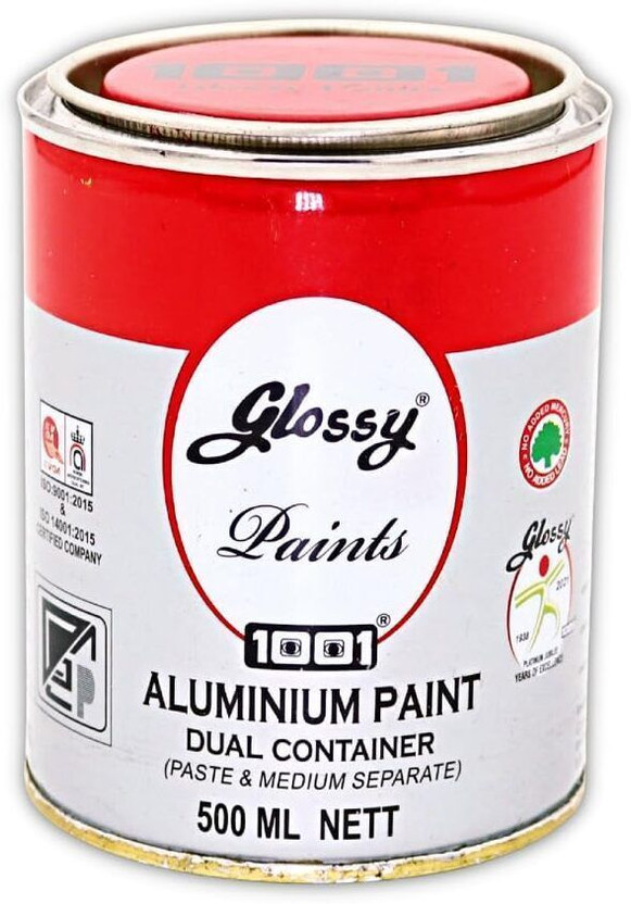 1001 Aluminium Paints Dual For Metal Gates,Sutter, Machinery, Woods, MS Pole Etc.(Set of 1, Silver)