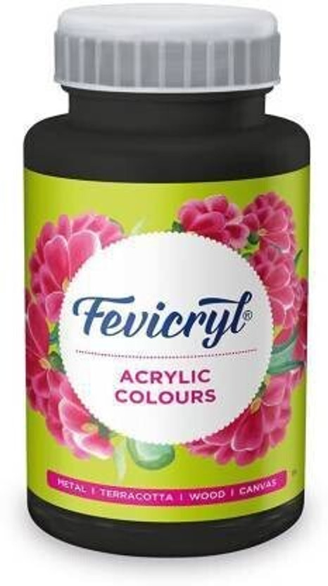 Fevicryl Acrylic Colour (100 Ml) Black (Set of 1, Black)(Set of 1, Black)