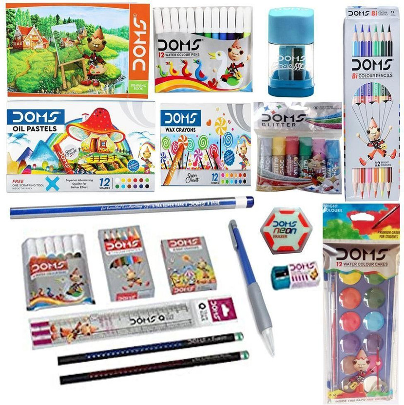 DOMS PAINTING KIT SET FOR GIFT AND USE(Set of 18, Multicolor)