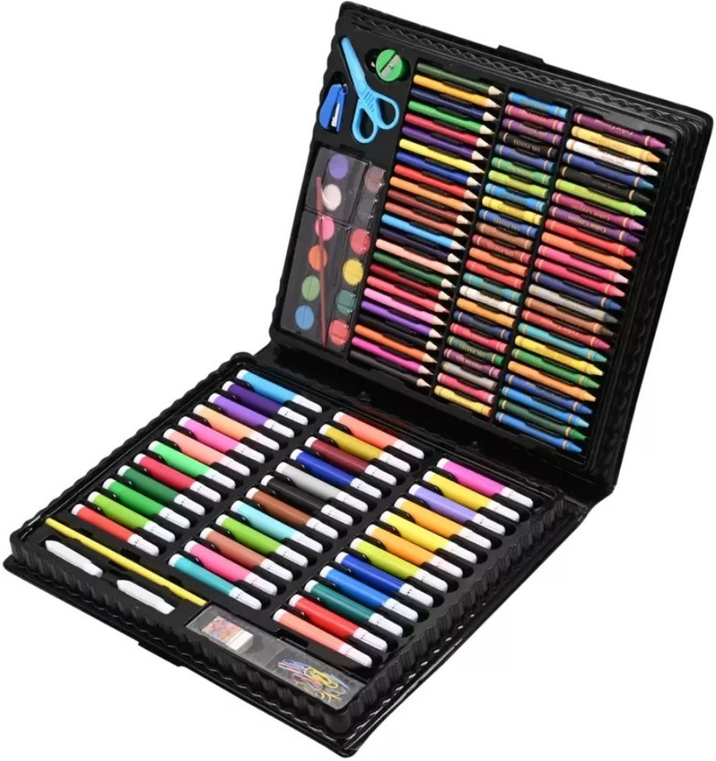 Devdhan 150Pcs Professional Color Pencil Child Drawing Set Painting Set Colored Pencils(Set of 1, Multicolor)