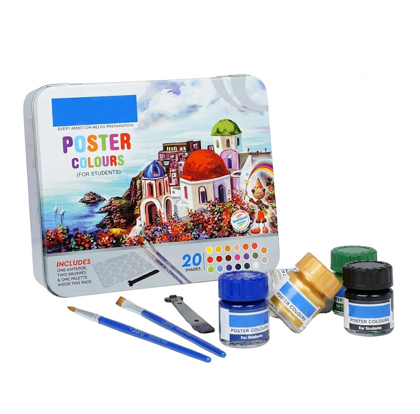 ARTTWALA ARTTWALA DOMSS 20 SHADES POSTER COLOR SET FOR STUDENTS(Set of 20, Multicolor) - Flipkart Deal