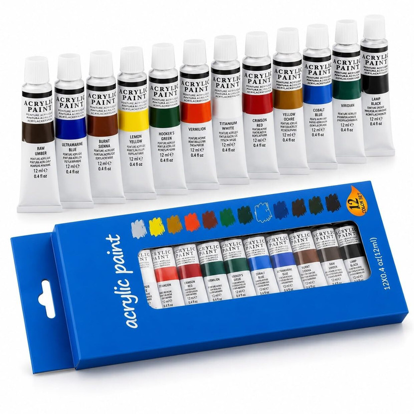 ECUSSI ACP-12-12ML(Set of 12, Multicolor)