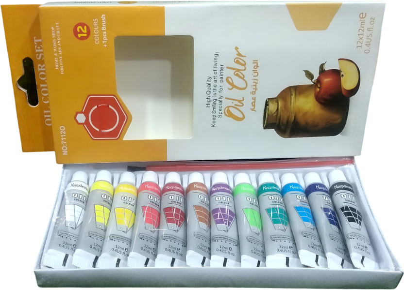 PEACORA Oil color Set 12ml Tubes 12 Colors for Drawing & Painting(Set of 12, Multicolor)