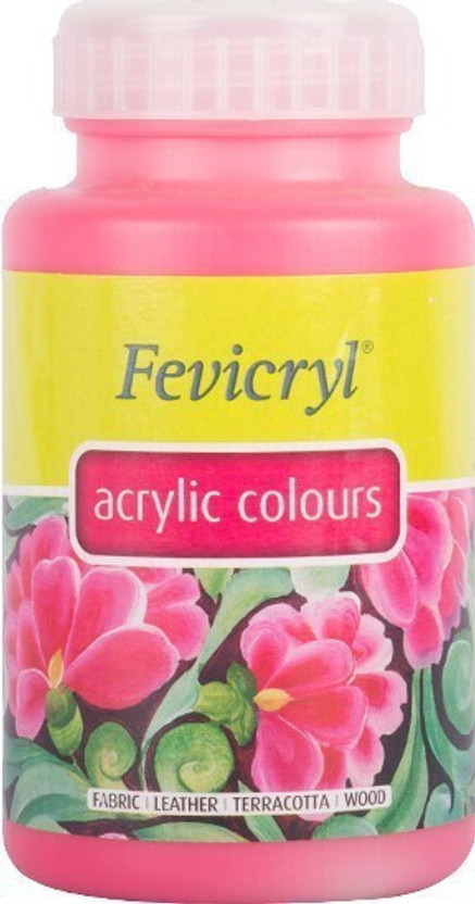 Fevicryl Acrylic Colour 500 ml Paint, DIY Art & Craft(Set of 1, Pink)