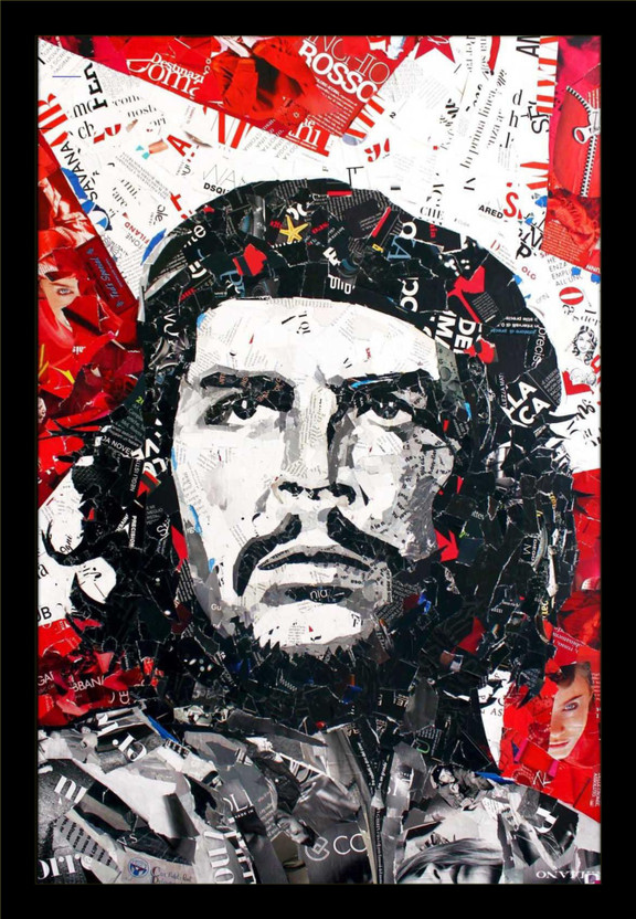 jog craft che guevara photo frame, che guevara wall photo Digital Reprint 14 inch x 10 inch Painting(With Frame)