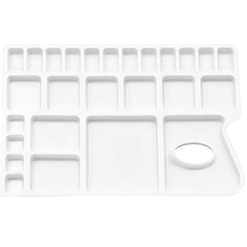 Eascan Eascan Art Plastic 25 Paint Wells Palettes(Set of 1, White) - Flipkart Deal