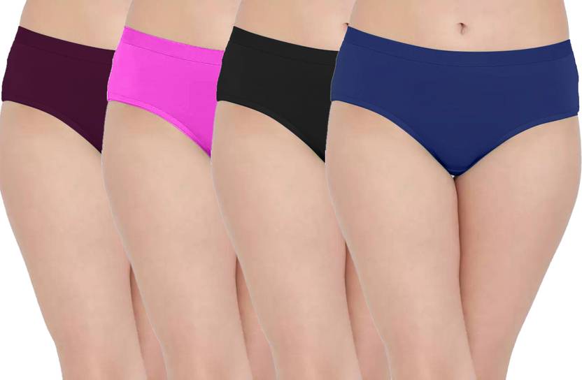 FiveFlag Pack of 4 Women Hipster Multicolor Panty